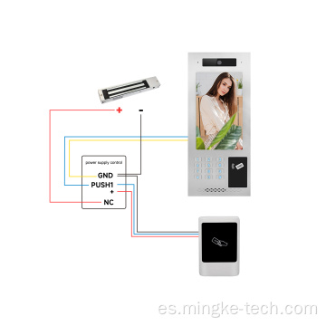 Sistema de intercomunicador de la puerta de la puerta de video Lock Magnetic Lock Magnetic